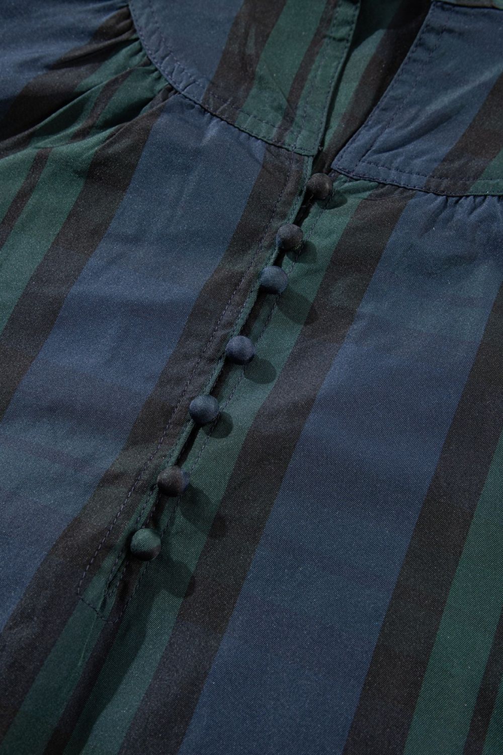 Puff Sleeve Frilled Trim Elegant Blouse