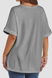 Round Neck Half Sleeve T-Shirt - felvior