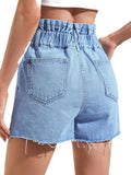 Denim Shorts with Pockets - felvior
