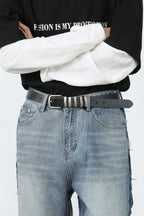 Men's Contrast Loose Fit Jeans