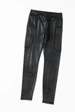 Pocketed V-Cut Waist Leggings - felvior