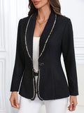 Single-Breasted Lapel Collar Blazer - felvior
