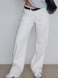 Wide Leg Jeans with Pockets - felvior