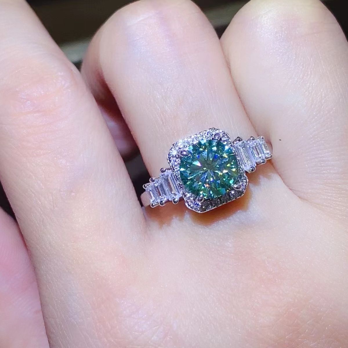 3 Carat Moissanite 925 Sterling Silver Ring - felvior