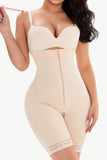 Full Size Lace Detail Zip-Up Under-Bust Shaping Bodysuit - felvior