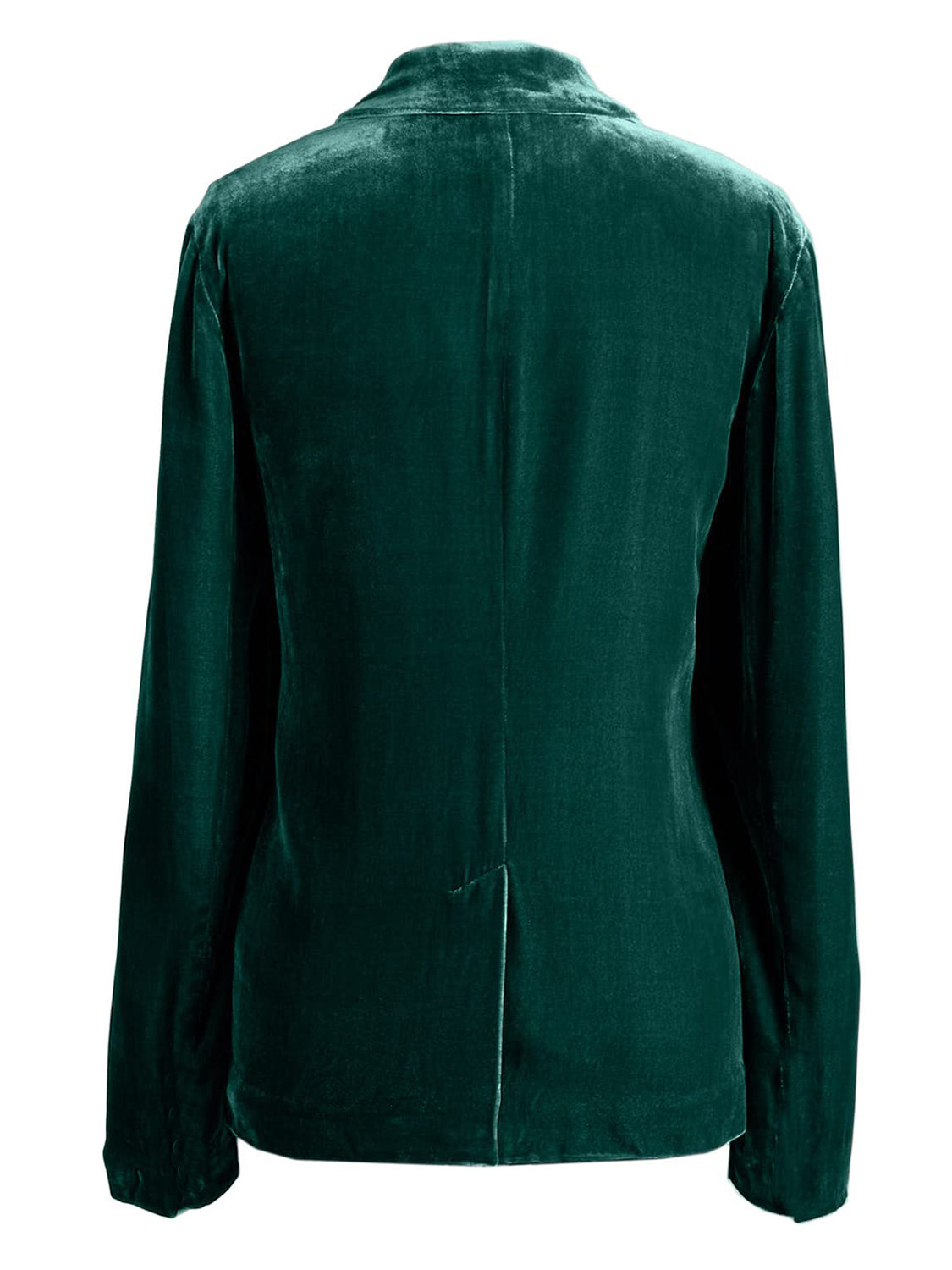 Pocketed Button Up Lapel Collar Blazer - felvior