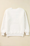 MERRY & BRIGHT Round Neck Long Sleeve Sweatshirt - felvior