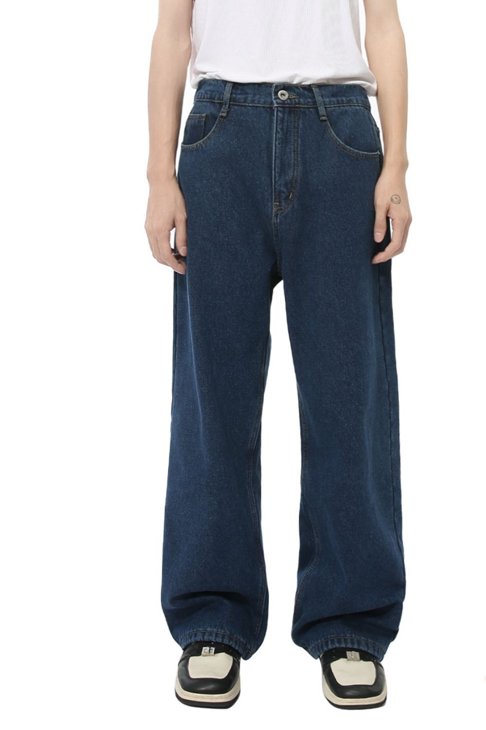 Men's Baggy Jeans with Pockets - felvior