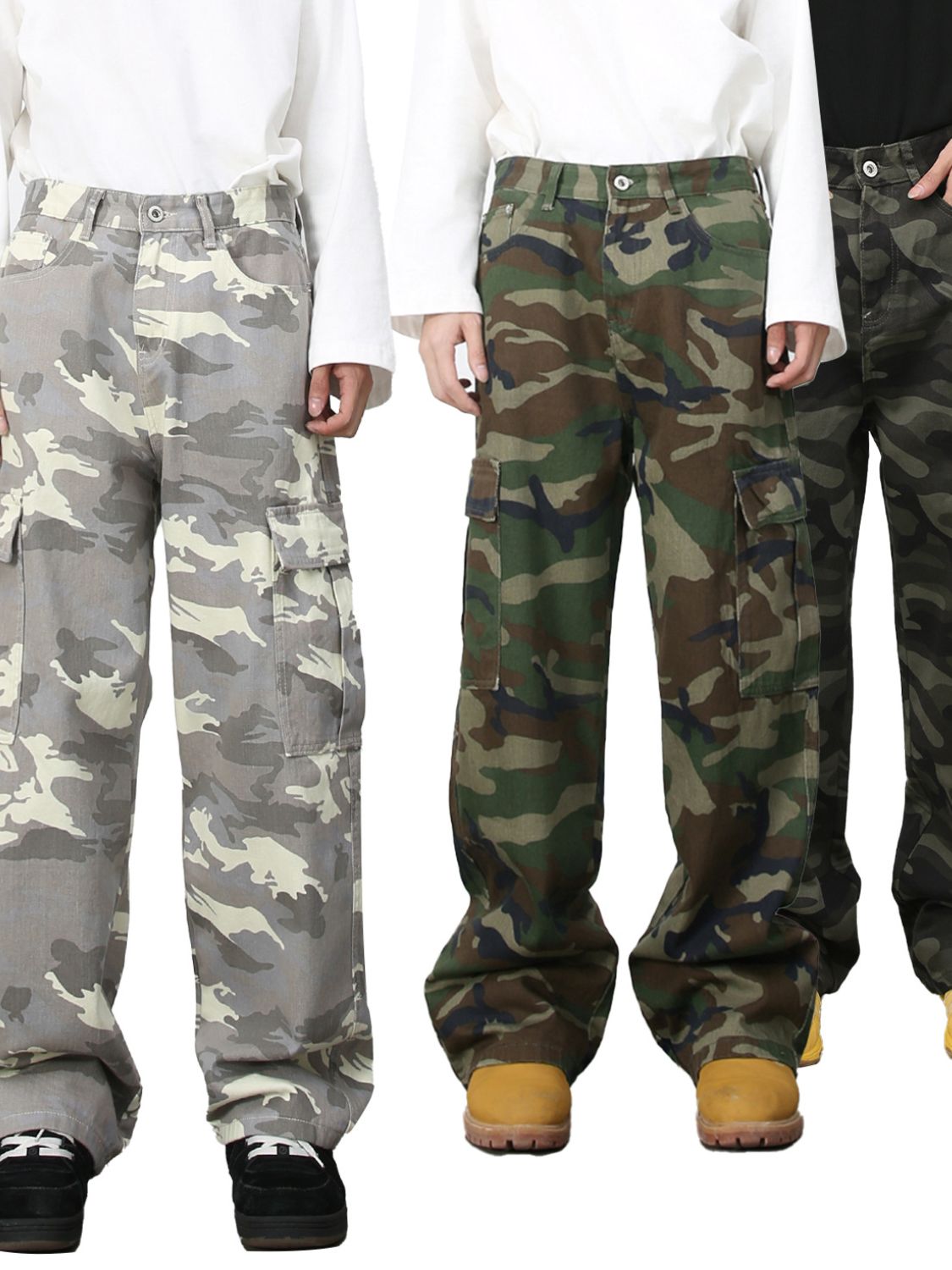 Men's Camouflage Jeans with Pockets Hauptbild