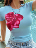 Devine Graphic Round Neck Short Sleeve T-Shirt