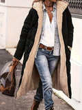 Full Size Zip Up Sherpa Hooded Coat - felvior