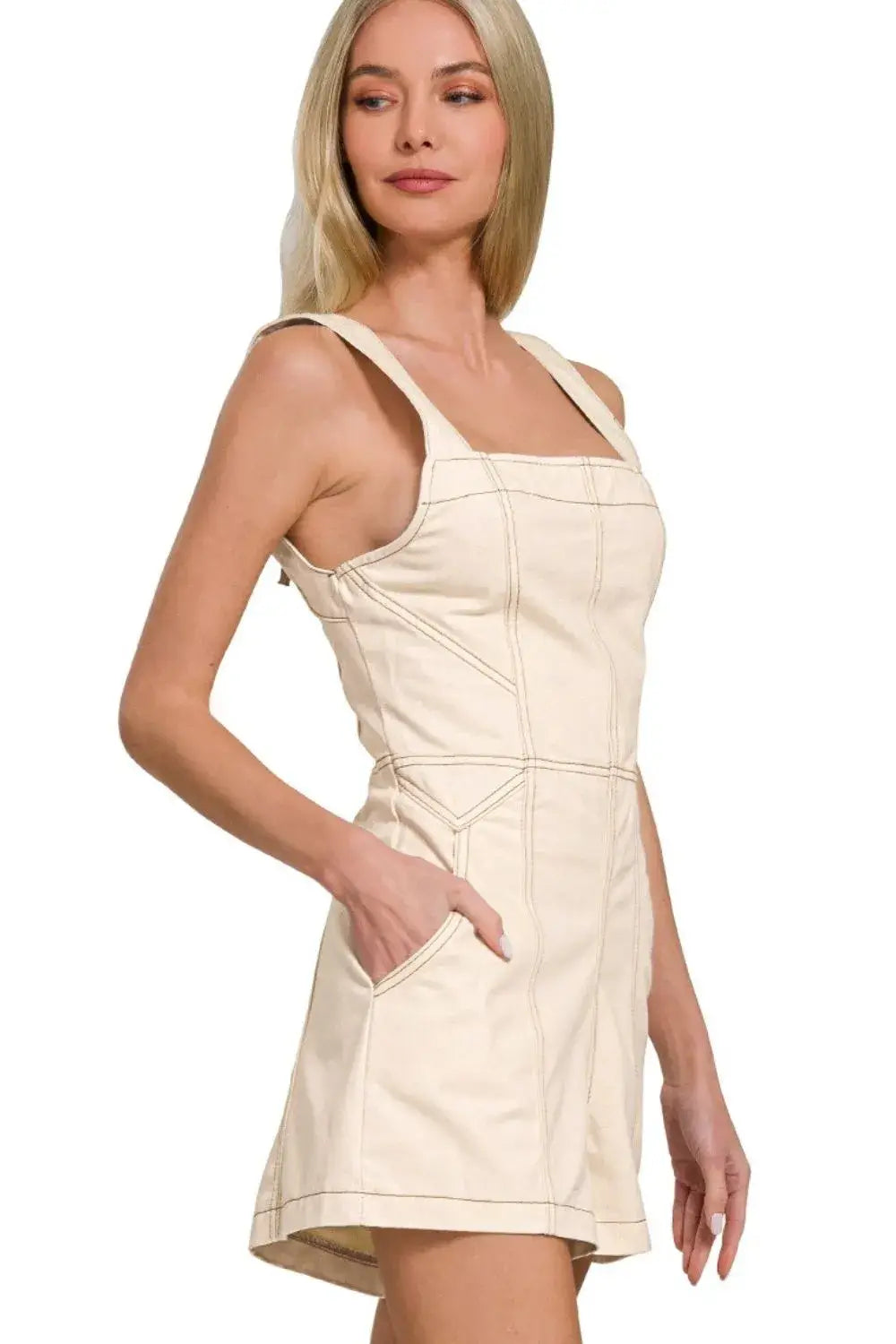 Zenana Tie Back Romper