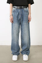 Men's Washed Jeans with Pockets