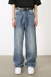 Men's Washed Jeans with Pockets - felvior