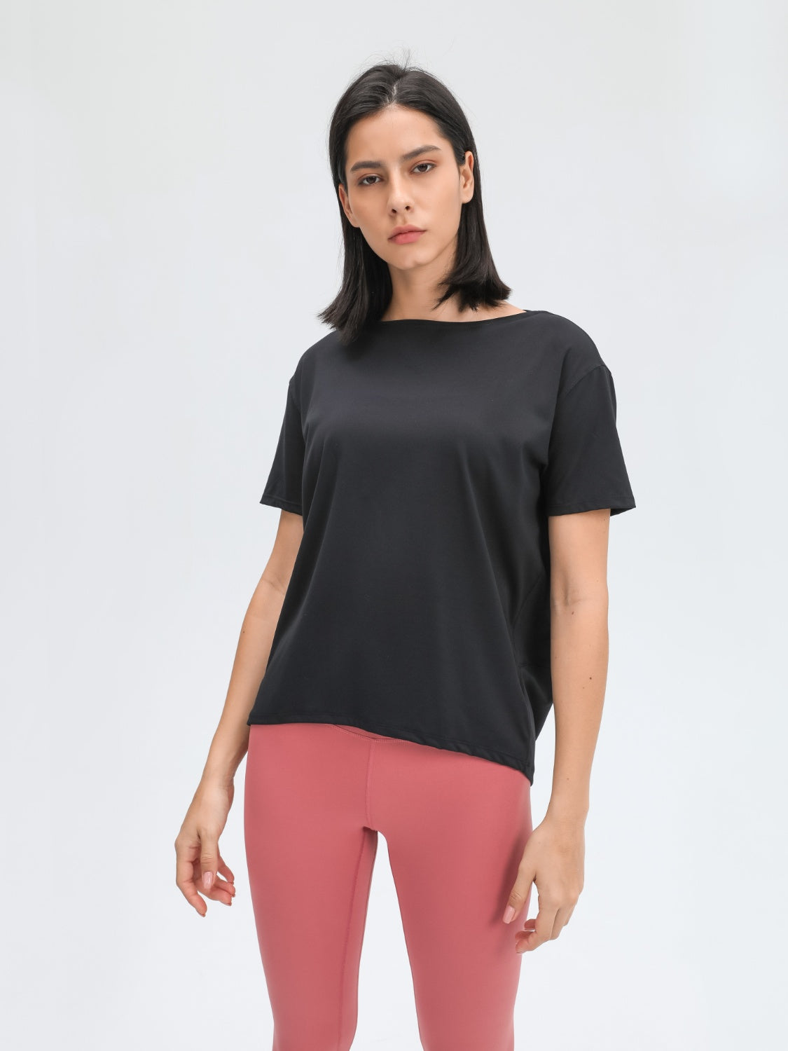 Millennia Round Neck Short Sleeve Active T-Shirt