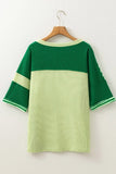 Striped Textured Half Sleeve T-Shirt
