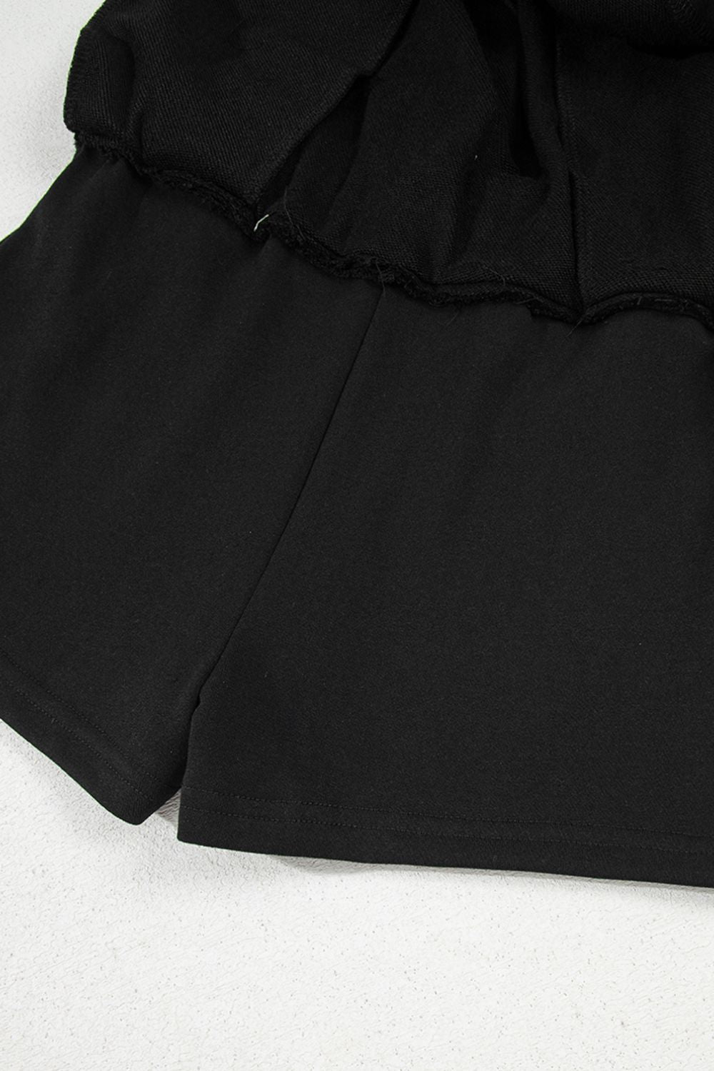 French Terry Drawstring Mini Skort with Pockets