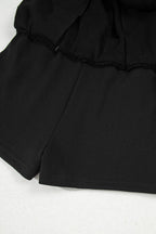 French Terry Drawstring Mini Skort with Pockets