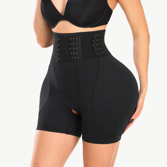 Full Size Removable Pad Shaping Shorts - felvior