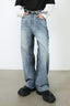 Men's Contrast Loose Fit Jeans