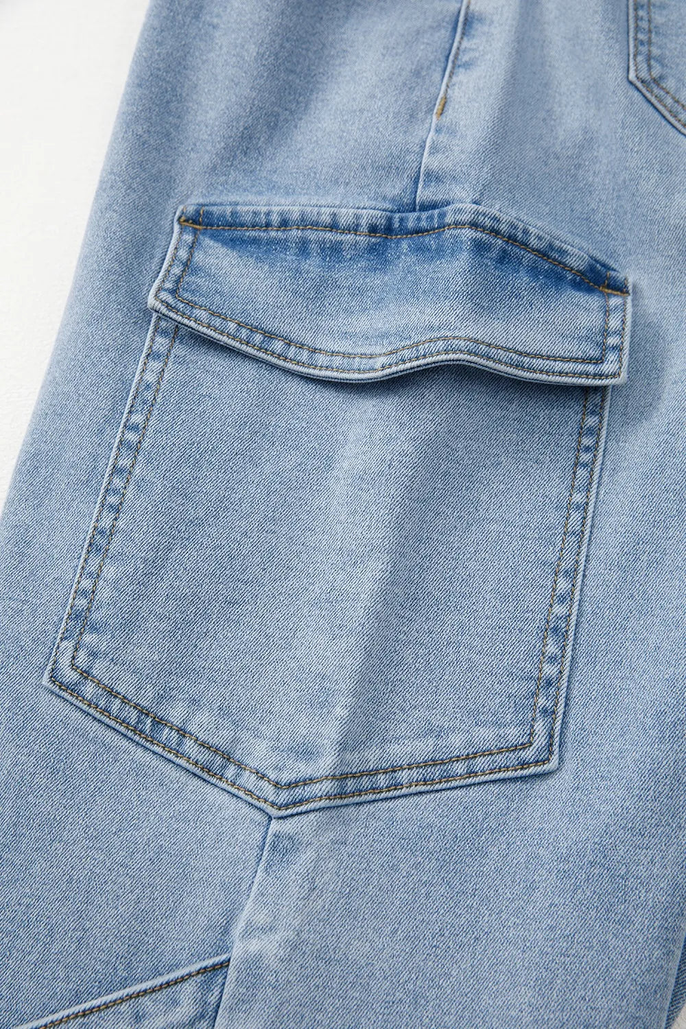 Bowknot Decor Cargo Jeans - felvior