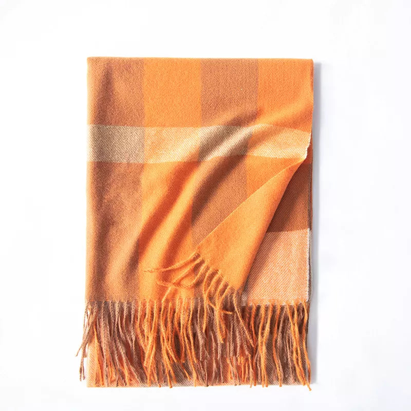 Plaid Tassel Scarf Secondary image