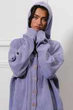 BiBi Washed Waffle Thermal Hooded Jacket