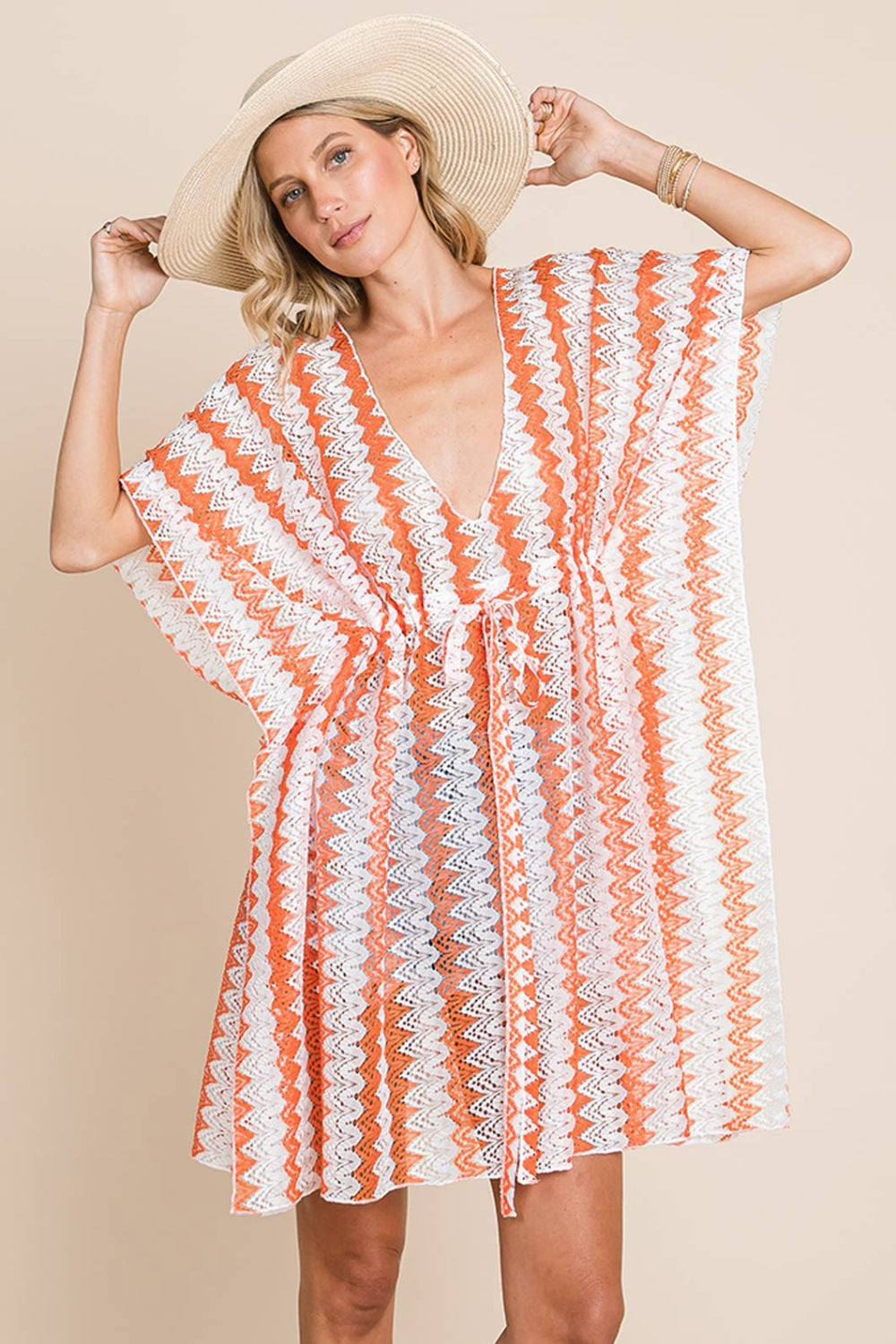Cotton Bleu by Nu Label Multi Crochet Lace Cover Up - felvior