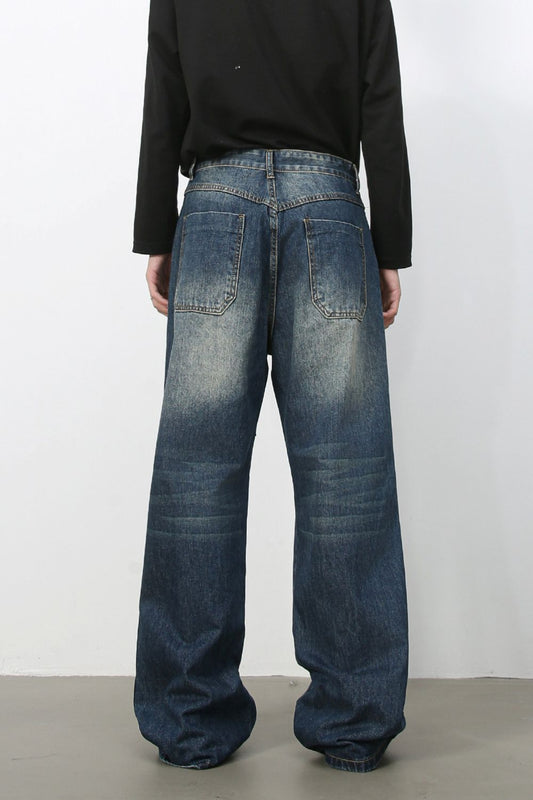 Men's Wide Leg Jeans - felvior