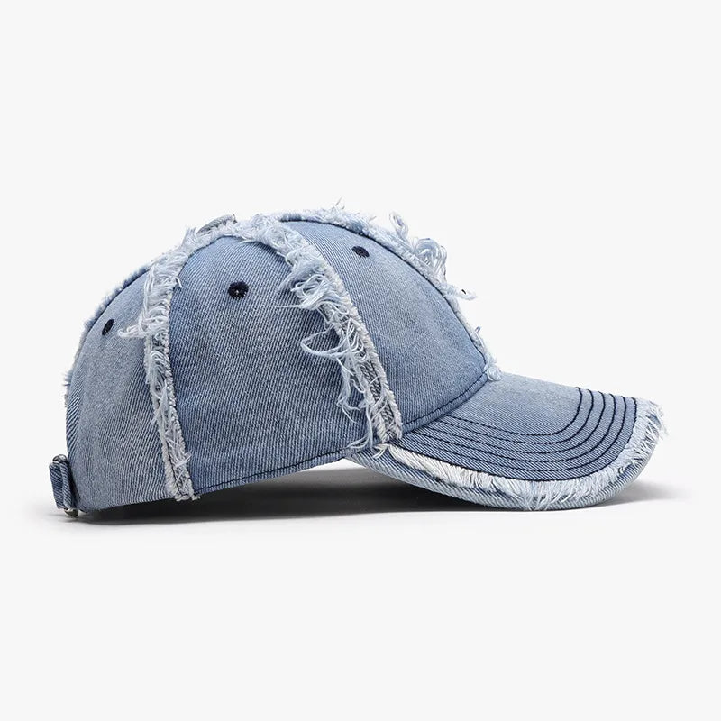 Raw Hem Cotton Baseball Cap Secondary image