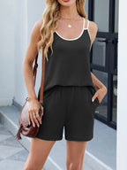 Double Spaghetti Strap Cami and Shorts Set