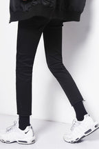 Men's Frayed Hem Skinny Jeans