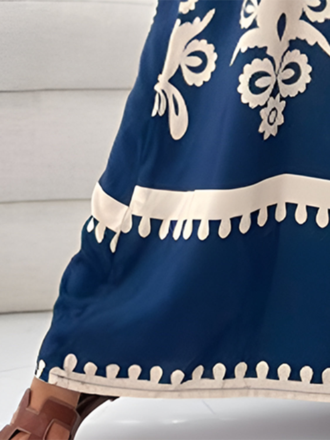 Printed Spaghetti Strap Sleeveless Maxi Dress - felvior