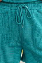 Ruffled Cap Sleeve Top and Shorts Set