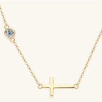 Cross 925 Sterling Silver Moissanite Necklace