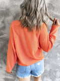 V-Neck Drop Shoulder Knit Top - felvior