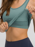 Millennia Round Neck Racerback Active Tank - felvior