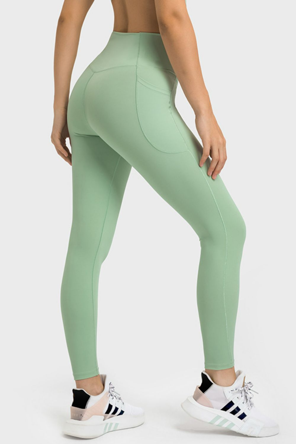 Millennia V-Waist Yoga Leggings with Pockets - felvior