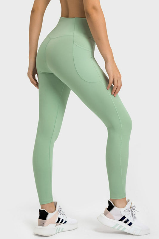 Millennia V-Waist Yoga Leggings with Pockets - felvior