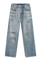 Men's Distressed Jeans with Pockets
