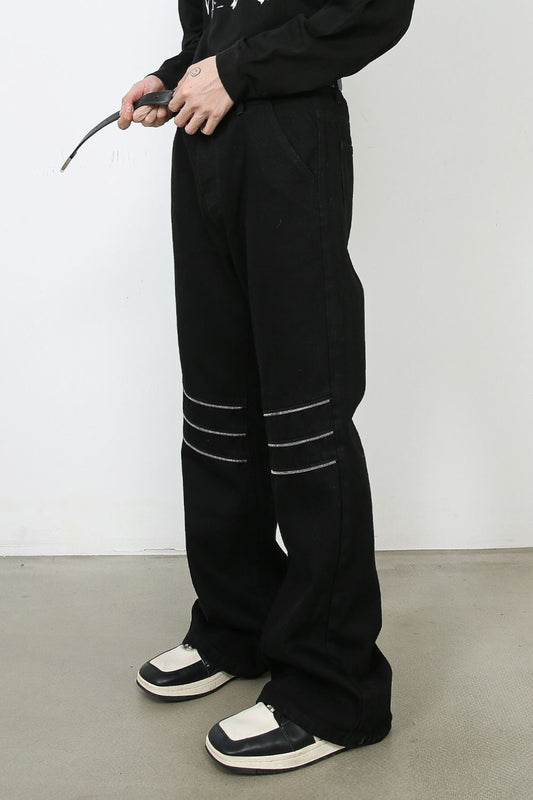 Men's Bootcut Jeans with Pockets - felvior