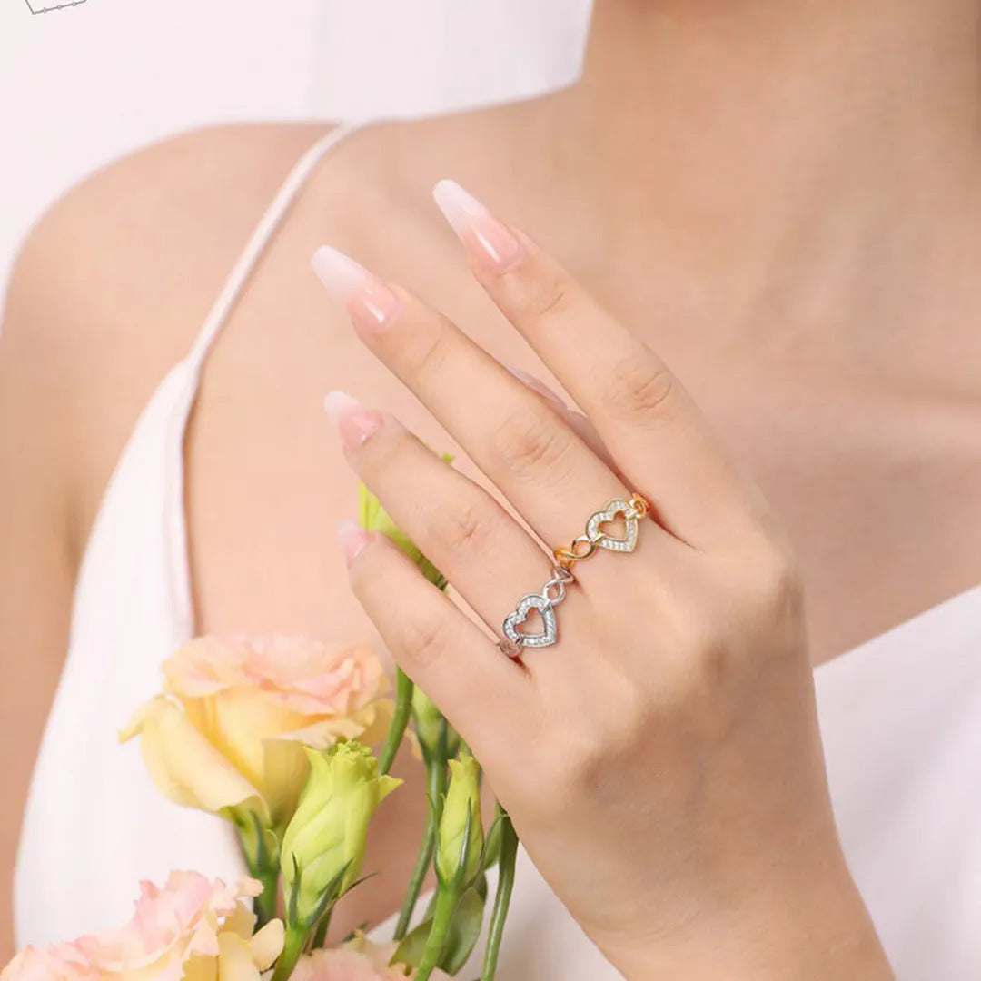 925 Sterling Silver Heart Ring - felvior