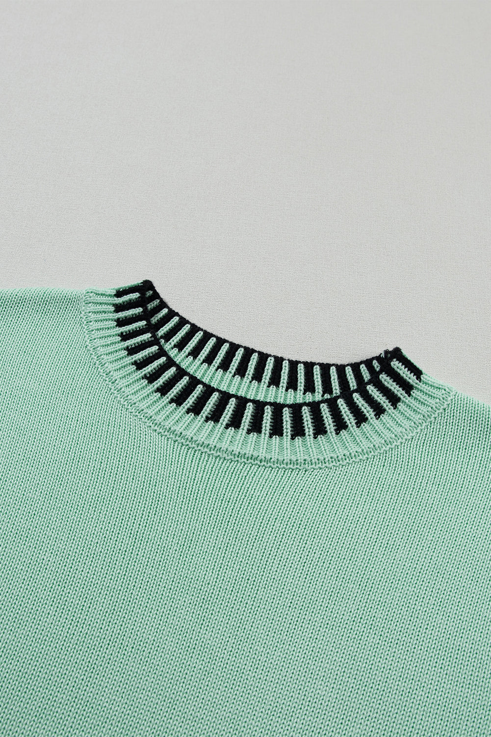 Round Neck Short Sleeve Knit Top - felvior