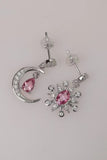 1 Carat Moissanite 925 Sterling Silver Moon & Star Earrings - felvior