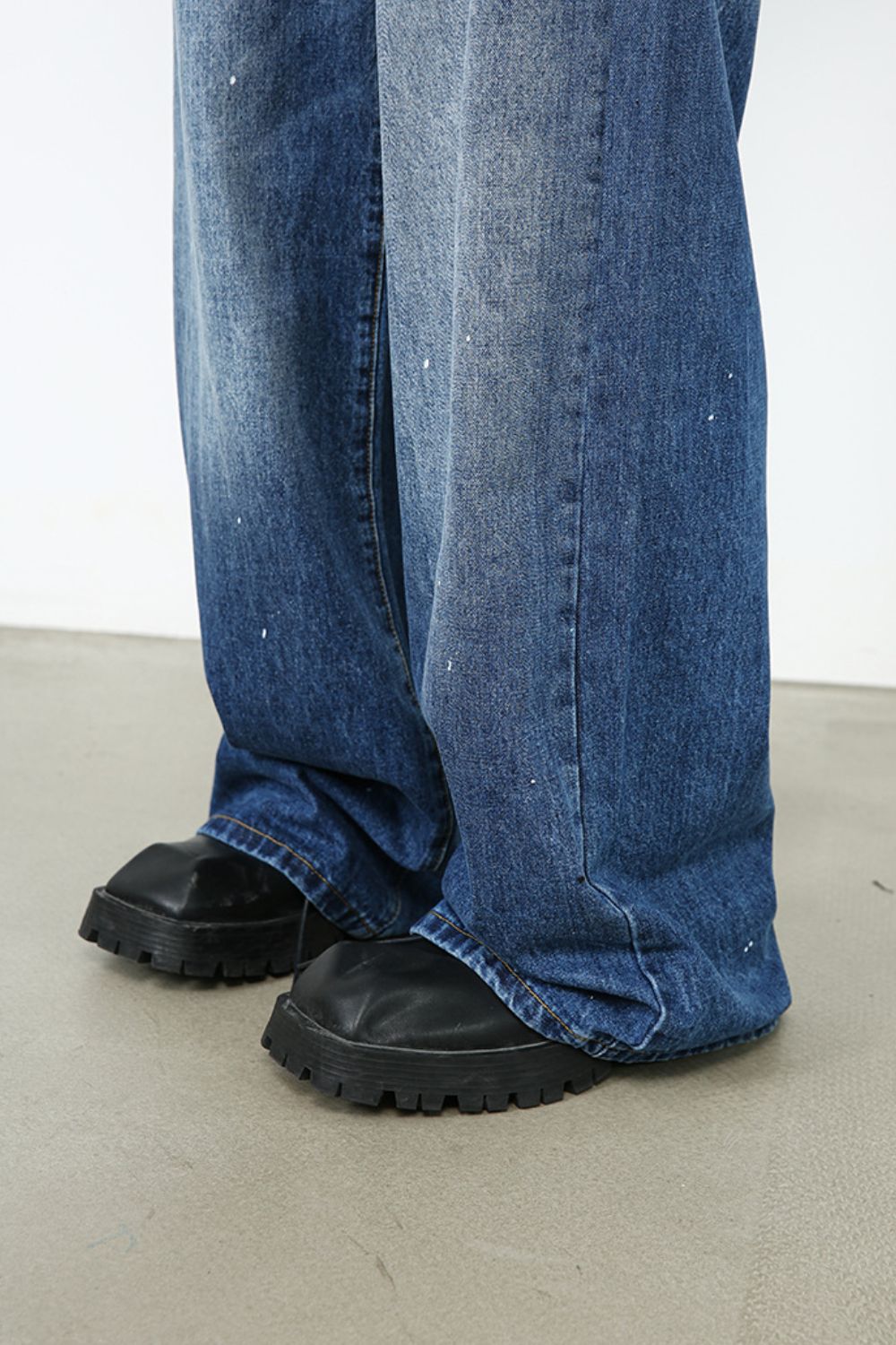 Men's Paint Wide Leg Jeans