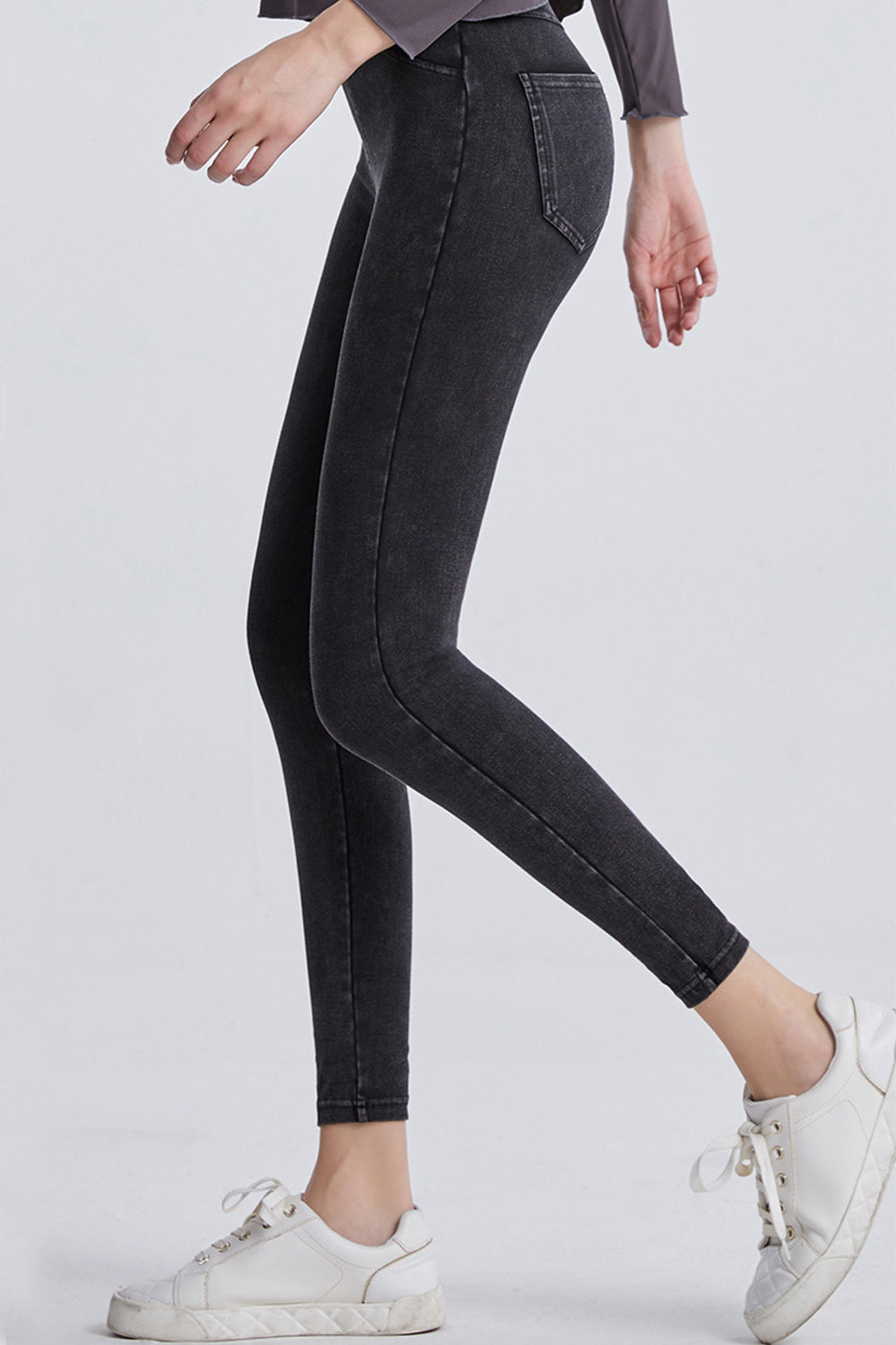 High Waist Cropped Jeans - felvior