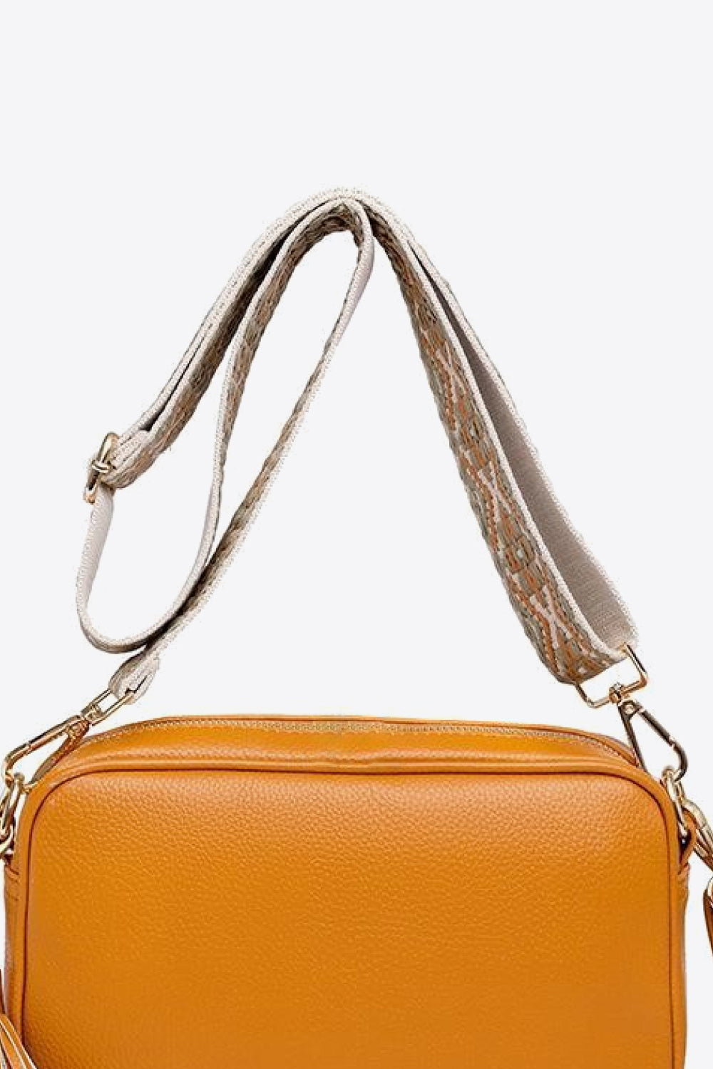 PU Leather Tassel Crossbody Bag - felvior