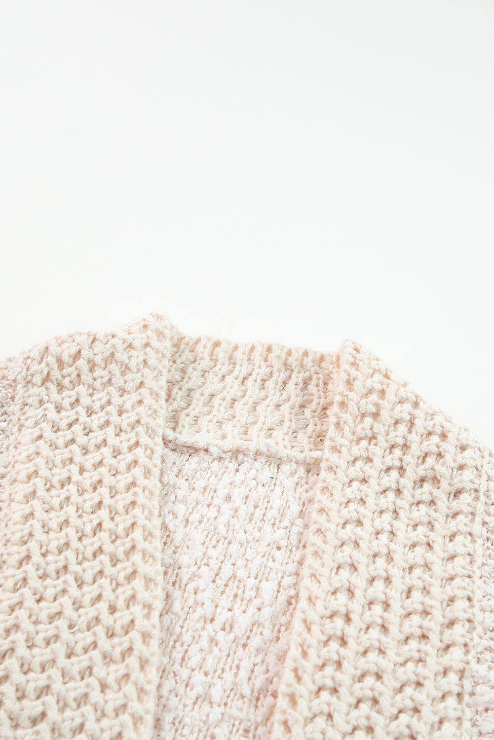 Solid Color Open Front Cardigan - felvior