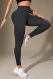 Wide Waistband Sports Leggings - felvior
