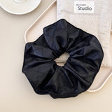 3-Piece PU Leather Elastic Hair Scrunchy - felvior